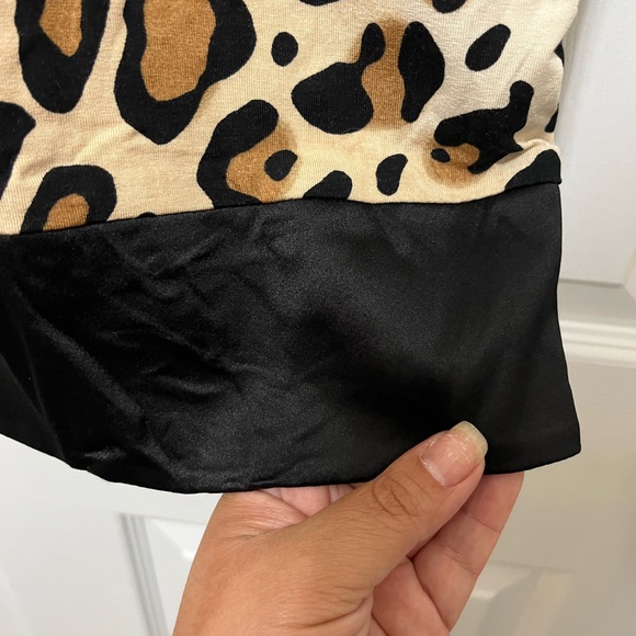 NWT Cache Silk Blend Knit Dress Size 2 Animal Print Bodycon. - Picture 3 of 14